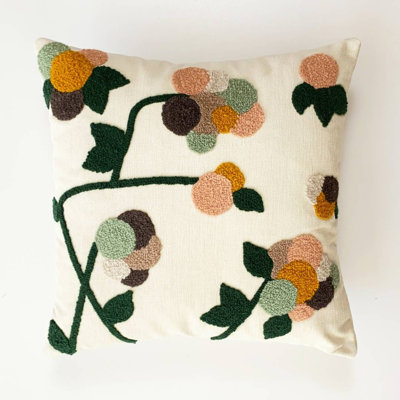 Floral Outdoor Reversible Throw Pillow