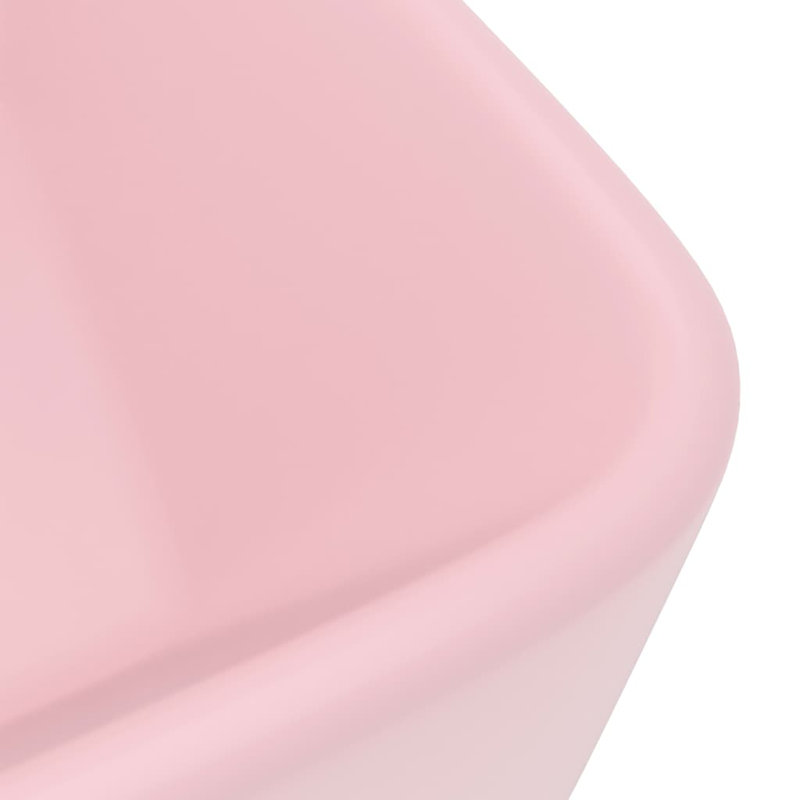 Metro Lane Kratz 300mm L x 410mm W Ceramic Rectangular Sink, Pink