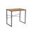 Solid Wood Top Metal Base Writing Desk