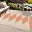 Tapis intérieur / extérieur beige / orange Dantrel-1804169590