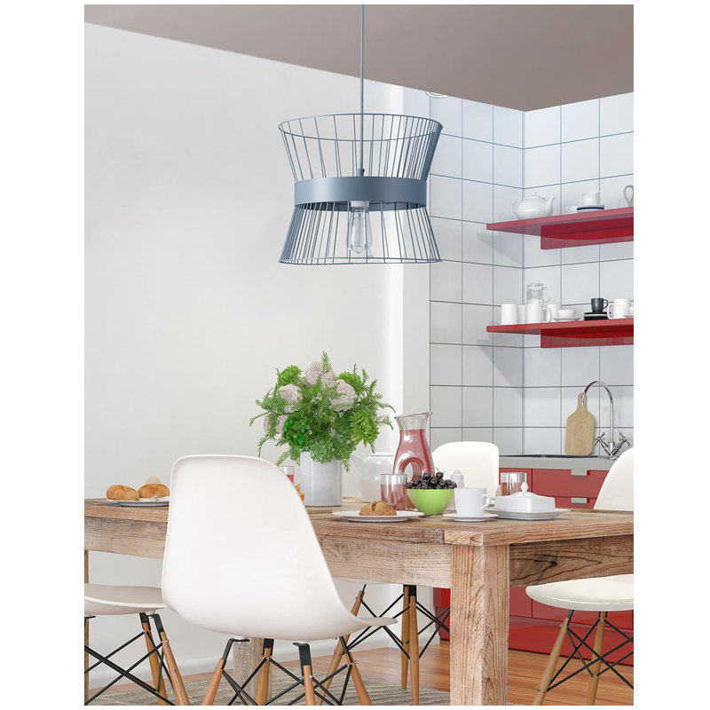 Matus 1 - Light Drum Pendant, Grey