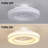 17’’ RGB LED Ceiling Fan With Light, Remote Control, Dimmable 3 Color Temperature, Flush Mount Fan Light For Bedroom Living Room-801567385