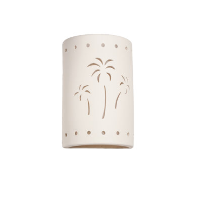 Hockinson Ceramic Outdoor Wall Light, LED Bulb Included