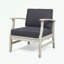 Ensemble de 2 chaises longues de patio avec pieds robustes et coussin moelleux-1161672118-1161672119