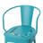 Teal 3 Kd Metal Table - Powder Coated Iron Outdoor Hot Tub-43549298