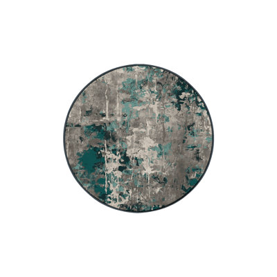 Machine Washable Gray Area Rug GSIX03653