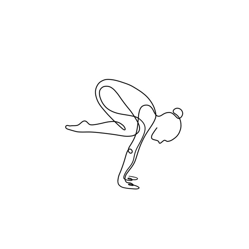 Yoga Crane by Dane Khy - Wrapped Canvas Gallery-Wrapped Canvas Giclée, 152.5 cm H x 101.5 cm W