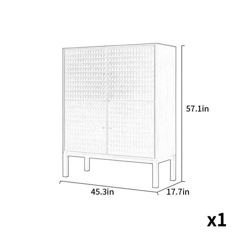 Light Luxury Retro Simple And Durable Bookcase