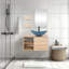 Ensemble de meuble-lavabo mural simple 28 po Mereworth-714412500-717362985-717362976