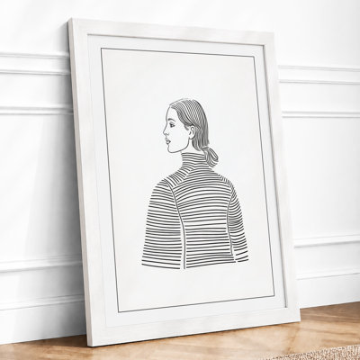 Profile Portrait Study Minimalist - Print