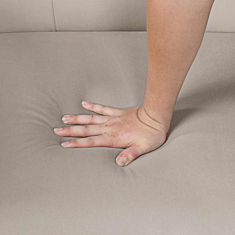 Fauteuil d'appoint capitonné, Brun