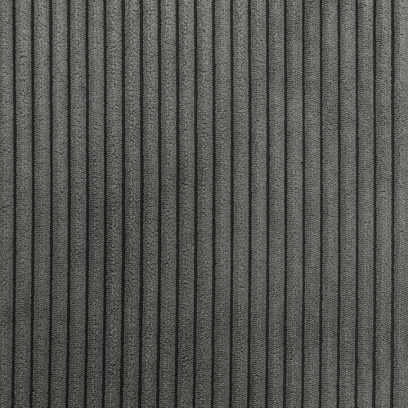 Canapé de salon en velours gris en forme de U avec 4 sièges, support de téléphone et rangement