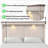 Roundhill Ken Furniture Walcott Touch LED Lighting Panel Bed, Weathered Dusty-taupe Finish-72443330