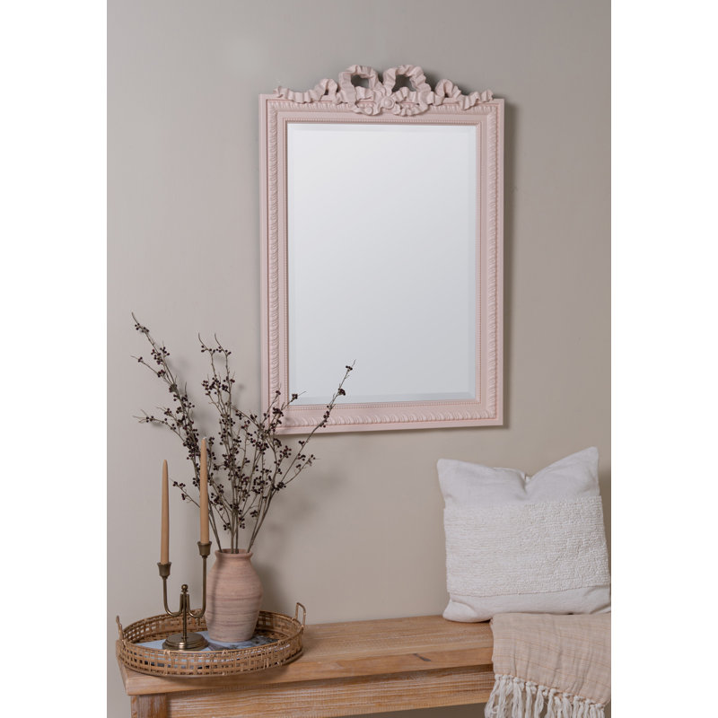 Miroir mural rectangle, Rose, 36 po x 24 po