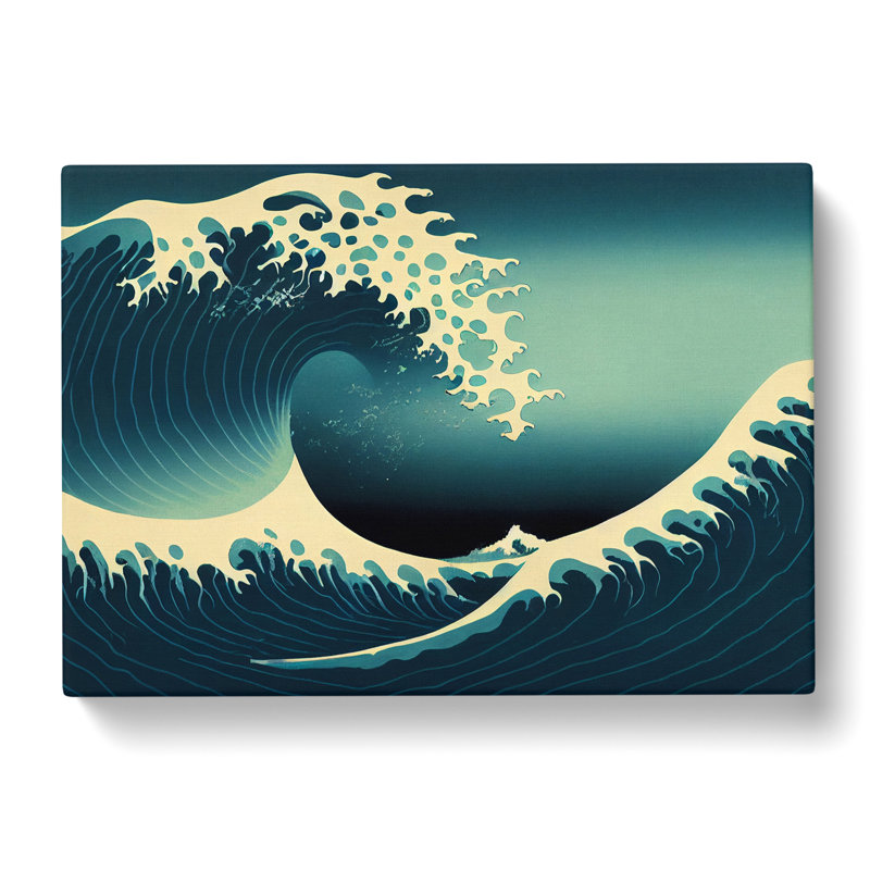 A Fabulous Japanese Wave - Wrapped Canvas