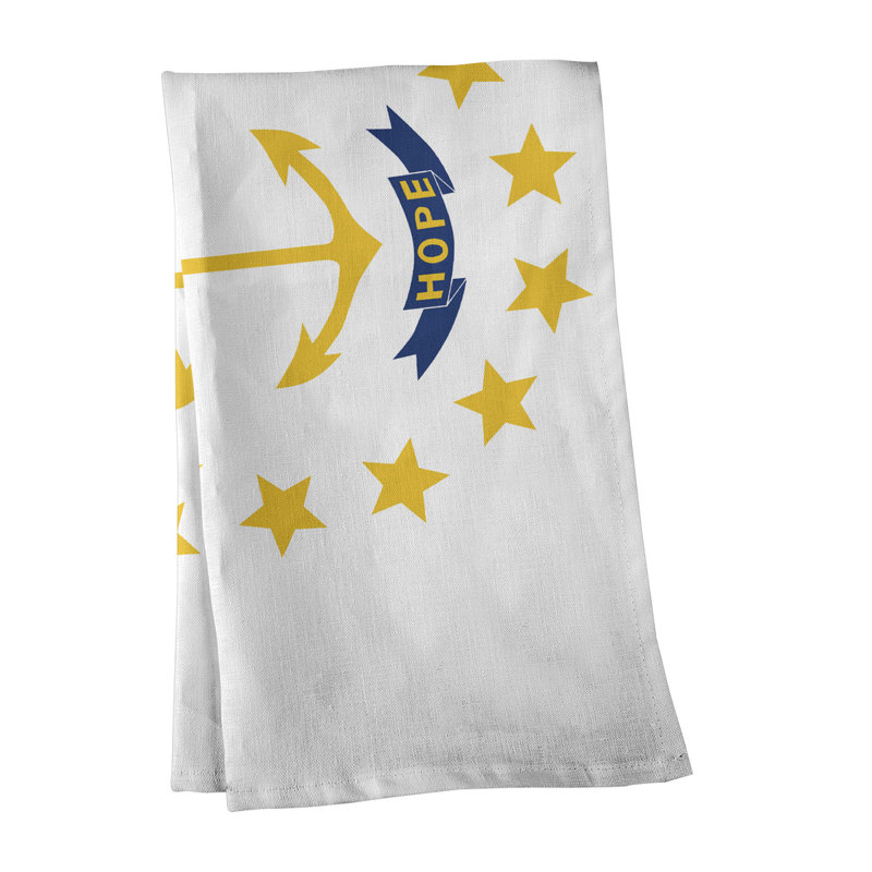 Serviette à thé rhode island flag, Sergé de coton