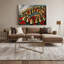 «Christmas Christmas Bells», art mural sur toile brune-1658346806