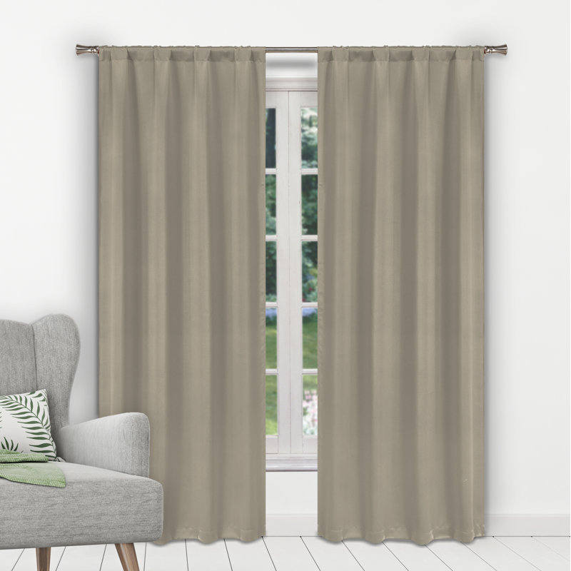 Hardie Blackout Curtain Pair, Stone