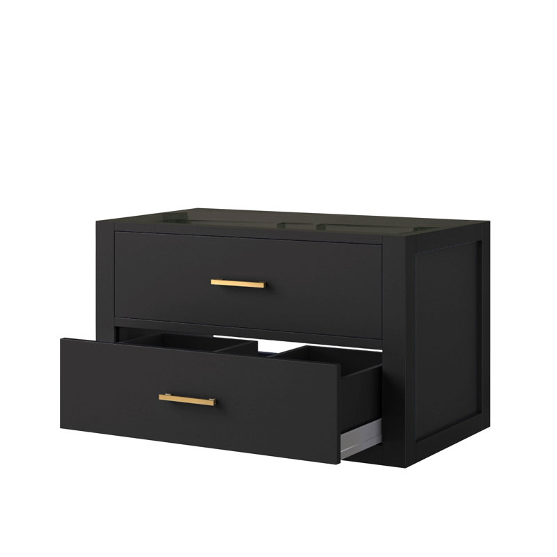Black Single Bath Vanity 30 In. W X 22 In. D