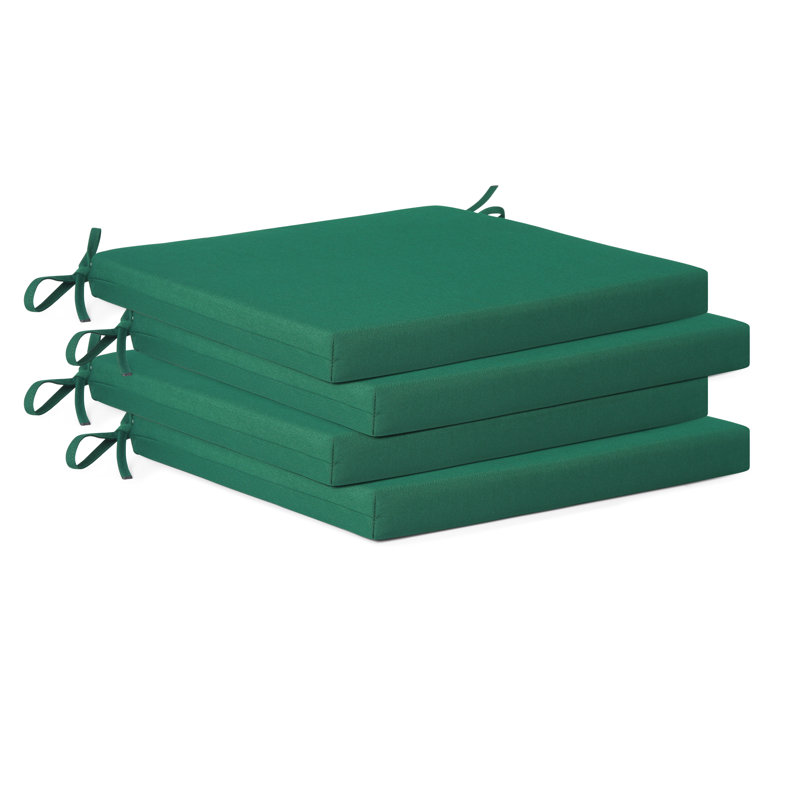 Coussin de chaise de patio , Vert, L 20 po x P 20 po