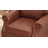 Upholstered Accent Chair Faux Leather Rolled Armchair-450806586