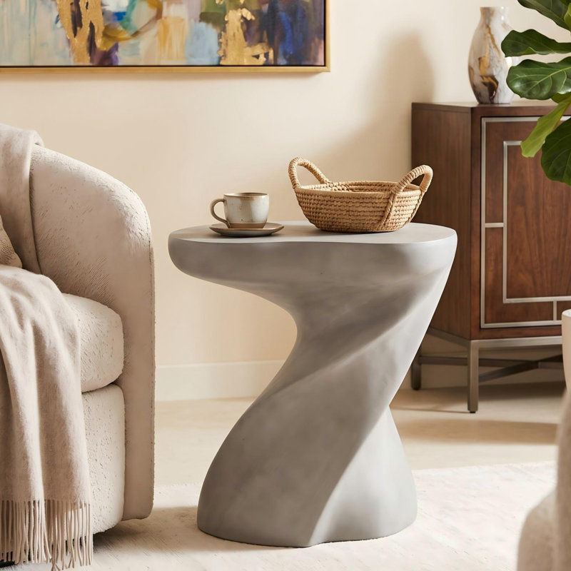 Table d'appoint Ulman, Blanc