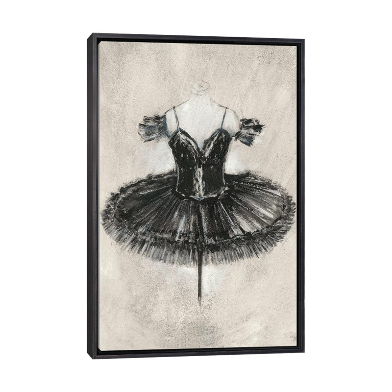 Reproduction d’art « Black ballet dress II » par Ethan Harper, Pas de tapis, H 48 po x l 32 po x P 1,5 po