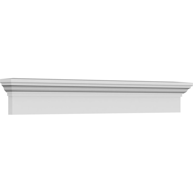 Endurathane Traditional Crosshead, 36" Bottom Width x 39 1/2" Top Width x 6"H x 1"P, Factory Primed, 36 inches