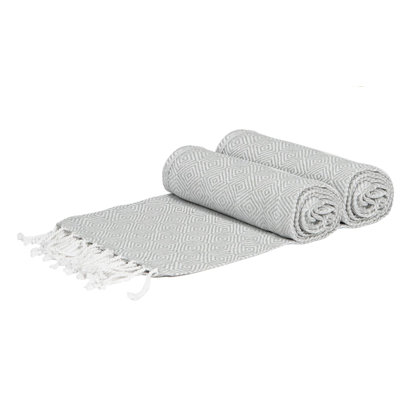 Nicola Spring - Turkish Cotton Chevron Bath Towels - 172 x 90cm
