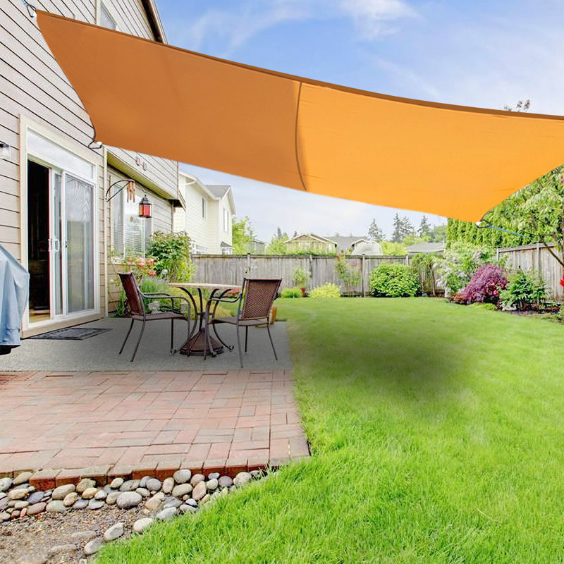 Dunnom 5m x 4m Rectangular Shade Sail, Orange