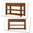 Aitzol Mid-Century Style Console Table with Wood Legs, Shelves, Drawers for Entryway