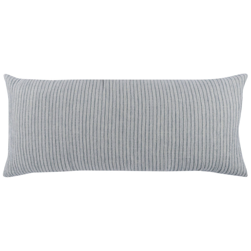Camille Rectangular Throw Pilow, Ash Blue
