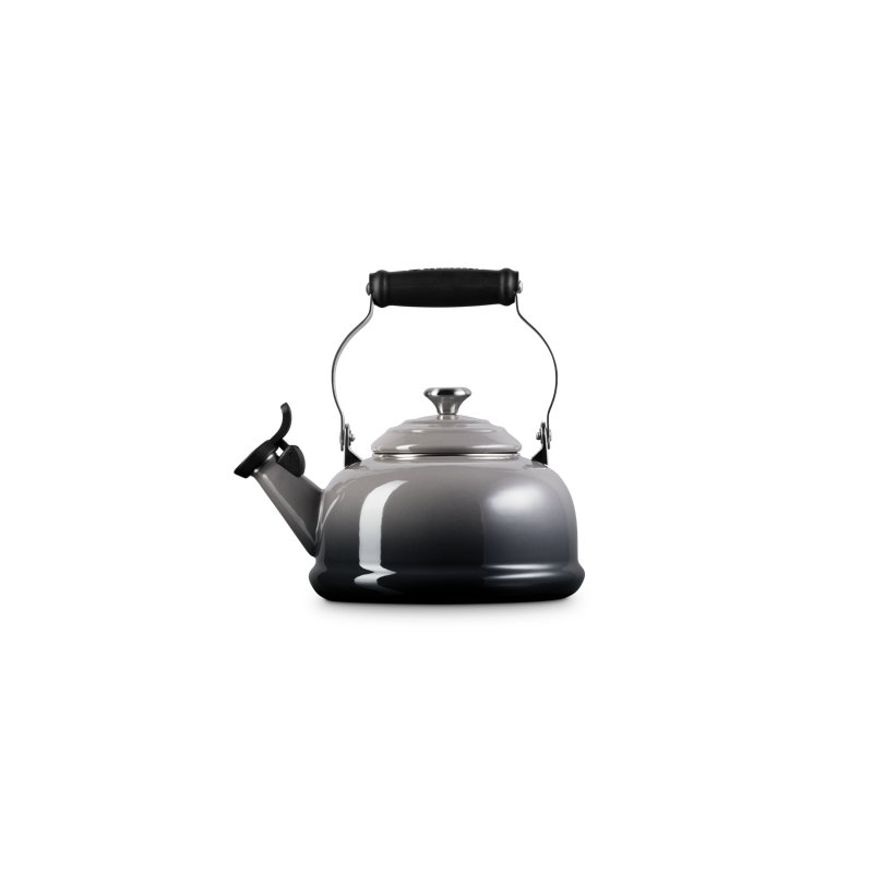 1.7 Qt. Enamel on Steel Whistling Tea Kettle, Oyster