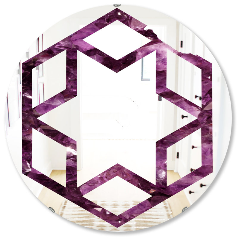 Miroir mural Hexagon Star Gems, 31,5 po x 31,5 po