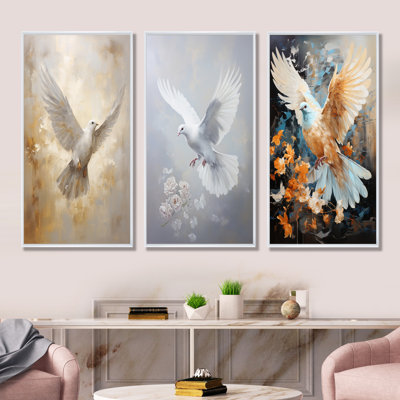 Ensemble de salon mural 4 pièces Tranquil Dove Harmony