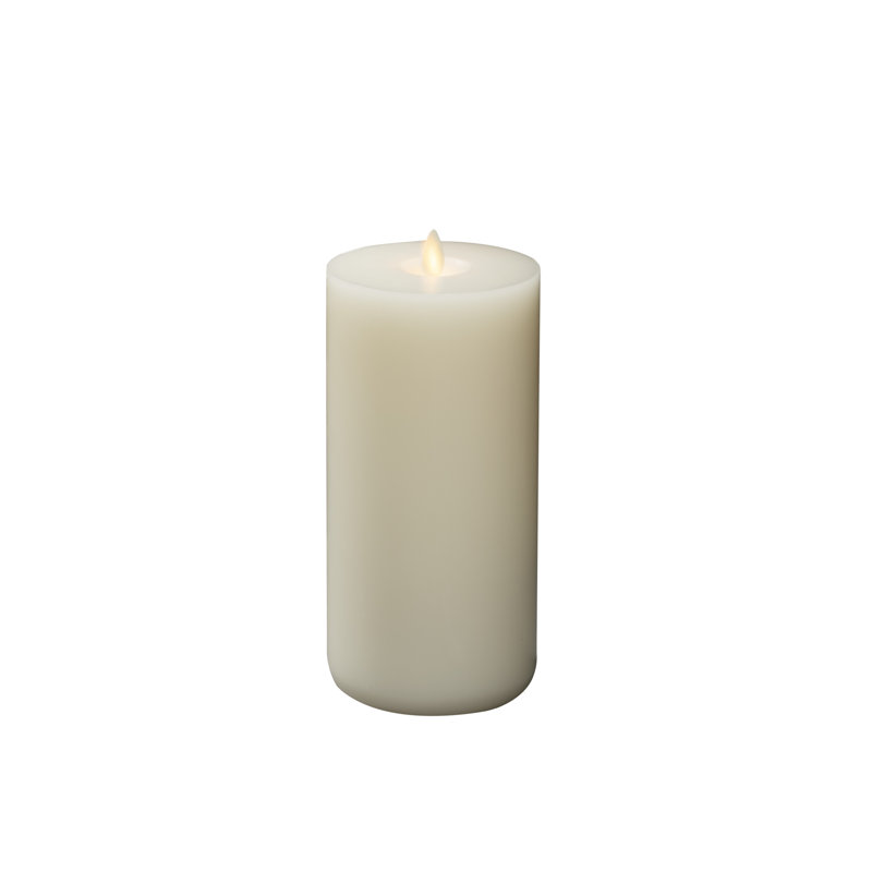 Vanilla Scented Flameless Pillar Candle, 21.8cm x 9.6cm