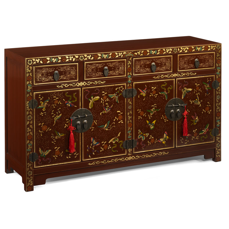 Hangzhou 145cm Sideboard, Red Lacquer