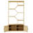 Dessens Rattan Bookshelf 7 tiers Bookcases Storage Rack with cabinet