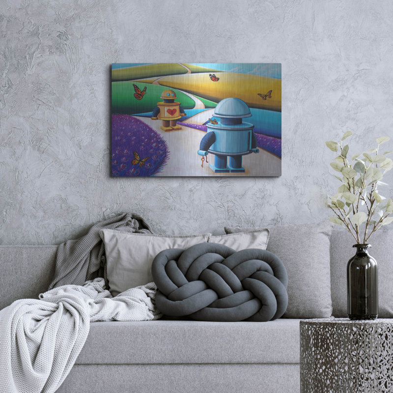 Trinx «The Key To My Heart» par Cindy Thornton, art mural en métal, H 24 po x l 36 po
