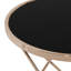 Krista Glass Top Cross Legs End Table-37718436