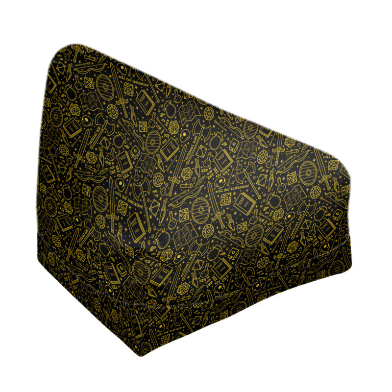 Sac de pois Leffel, H 120 po x L 31 po x P 60 po, Rembourrage poly, Noir / jaune