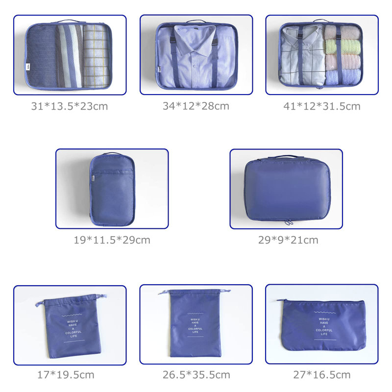 Rebrilliant Fabric Storage Bag, Navy
