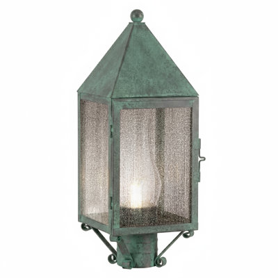 Brass Traditions - Ashford - 1 lumière - 19 pouces - Vert Verde - Laiton massif - Lampadaire