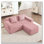 Canapé modulaire en L à 2 places sans os, canapé modulaire Cloud avec assise profonde, canapé modulaire moderne à 2 places avec coussins décoratifs et 1 repose-pieds mobile