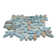 Flower Petal Sea Natural Pebbles Mosaic Color Spring 12"x12" Intl Floor and Wall Tile