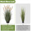 Herbe d'oignon de 4 pi, plante artificielle et verdure, herbe de roseau en fausse prêle de 48 po avec têtes de graines, décoration intérieure / extérieure