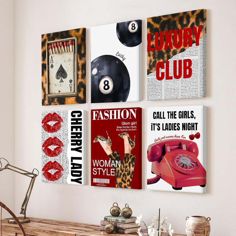 6 Piece Wrapped Canvas Print
