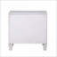 Katia gris rustique & amp; Table de chevet blanche patinée avec rangement