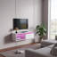 Agnon Floating TV Stand with RGB LED, Storage & Cable Management, 100/200cm-887410247-889014441