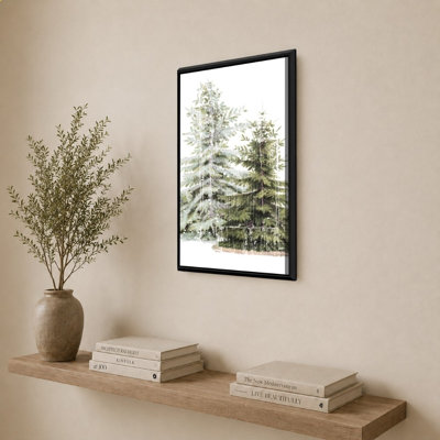 «Wooded Holiday Trees» par Katie pertiet - impression sur toile